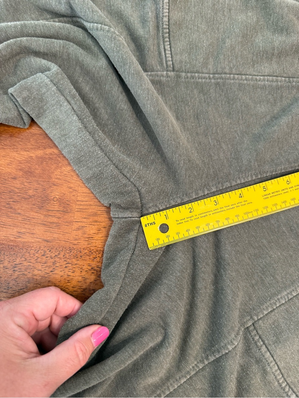 Rae Mode Mineral Wash Wide Leg Lounge Pants Olive Green Pintuck Seam L - Picture 5 of 9
